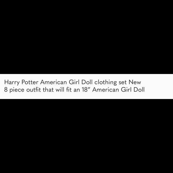 Harry Potter American Girl Doll clothing set NEW - Picture 2 of 2